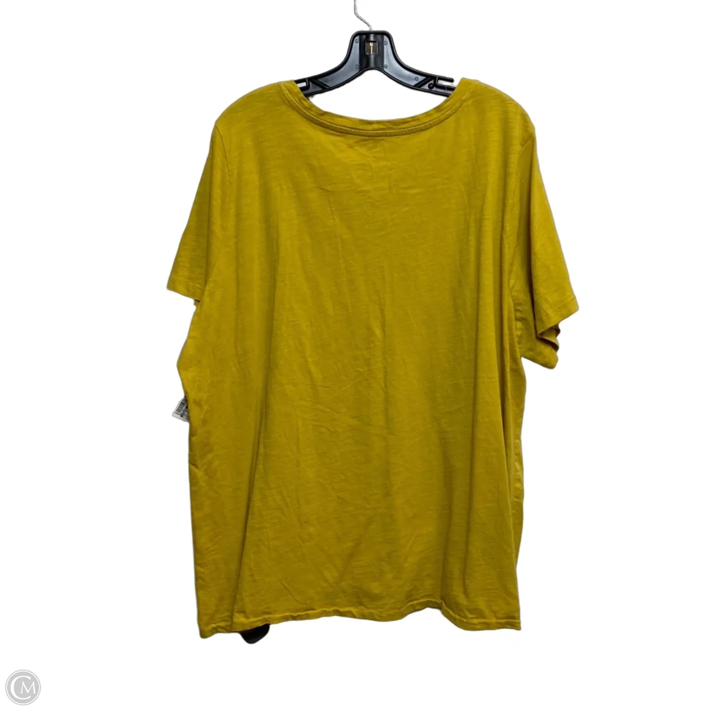 Top Short Sleeve Basic By Sonoma In Yellow, Size: 3x