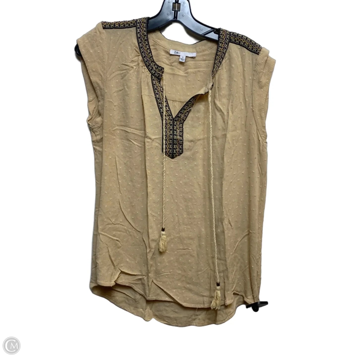 Top Sleeveless By Dr2 In Beige, Size: M