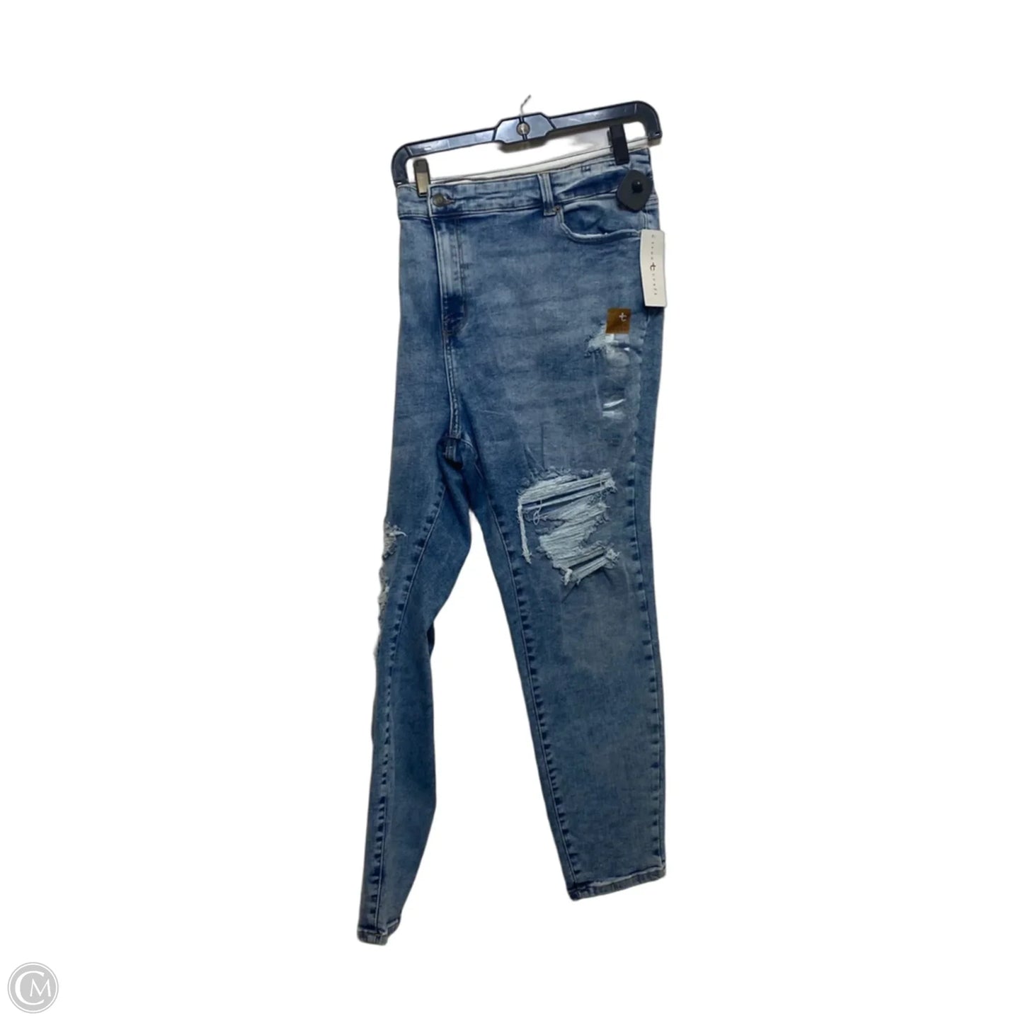 Jeans Skinny By True Craft In Blue Denim, Size: 24