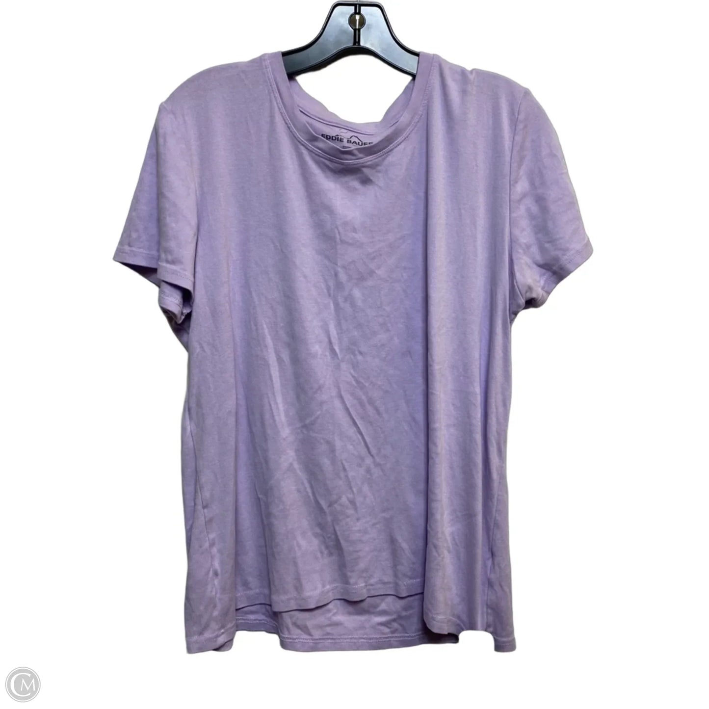 Top Short Sleeve Basic By Eddie Bauer In Purple, Size: 1x