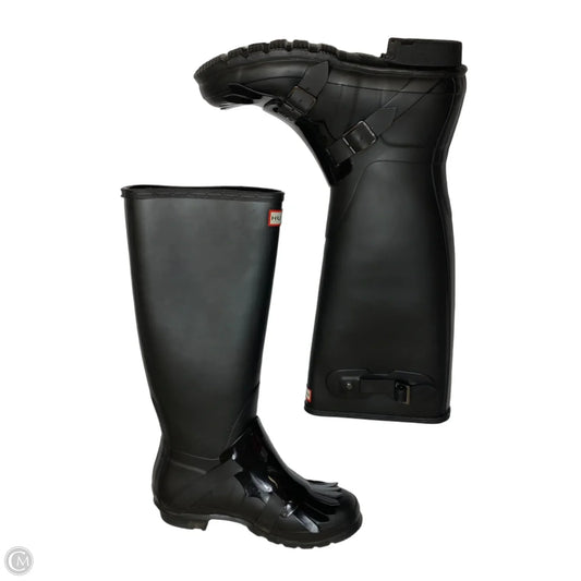 Boots Designer By Hunter In Black, Size: 9