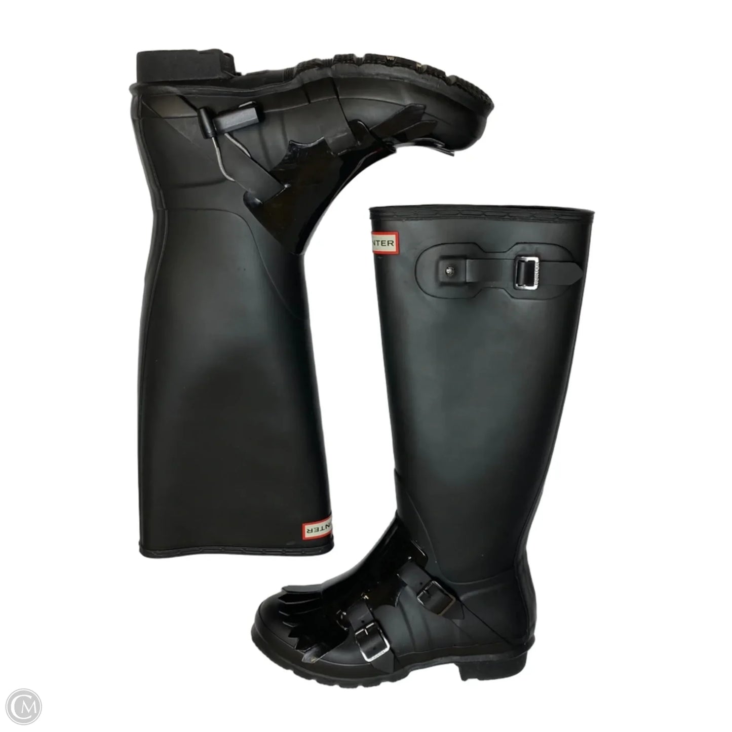 Boots Designer By Hunter In Black, Size: 9