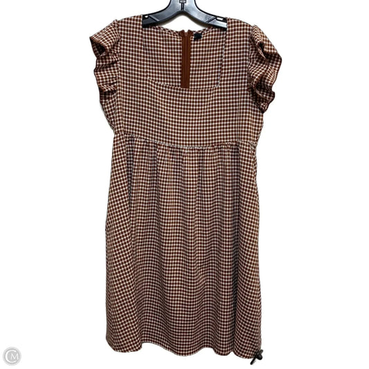 Dress Casual Short By Shein In Brown, Size: S