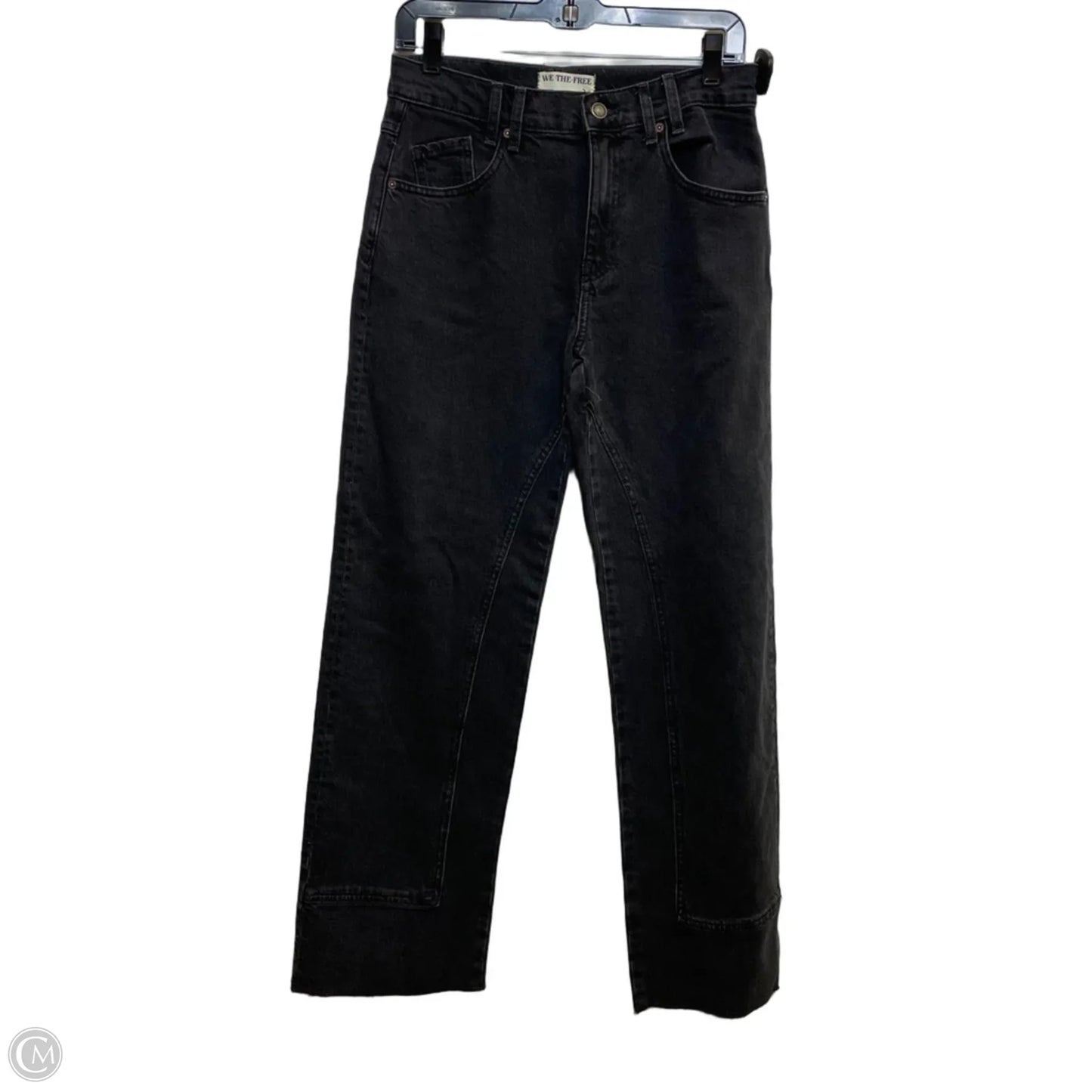 Jeans Wide Leg By We The Free In Black Denim, Size: 4