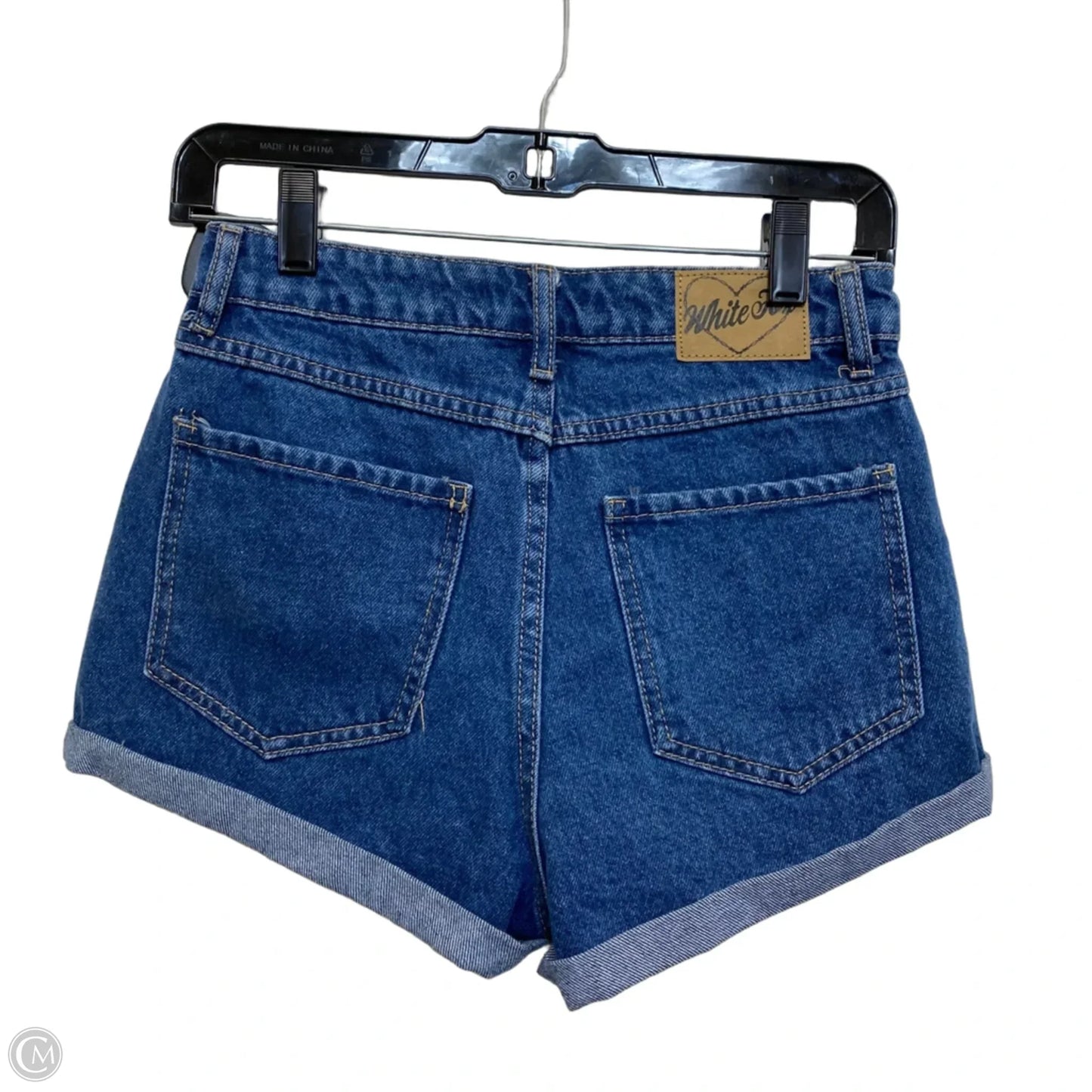 Shorts By White Fox In Blue Denim, Size: Xs