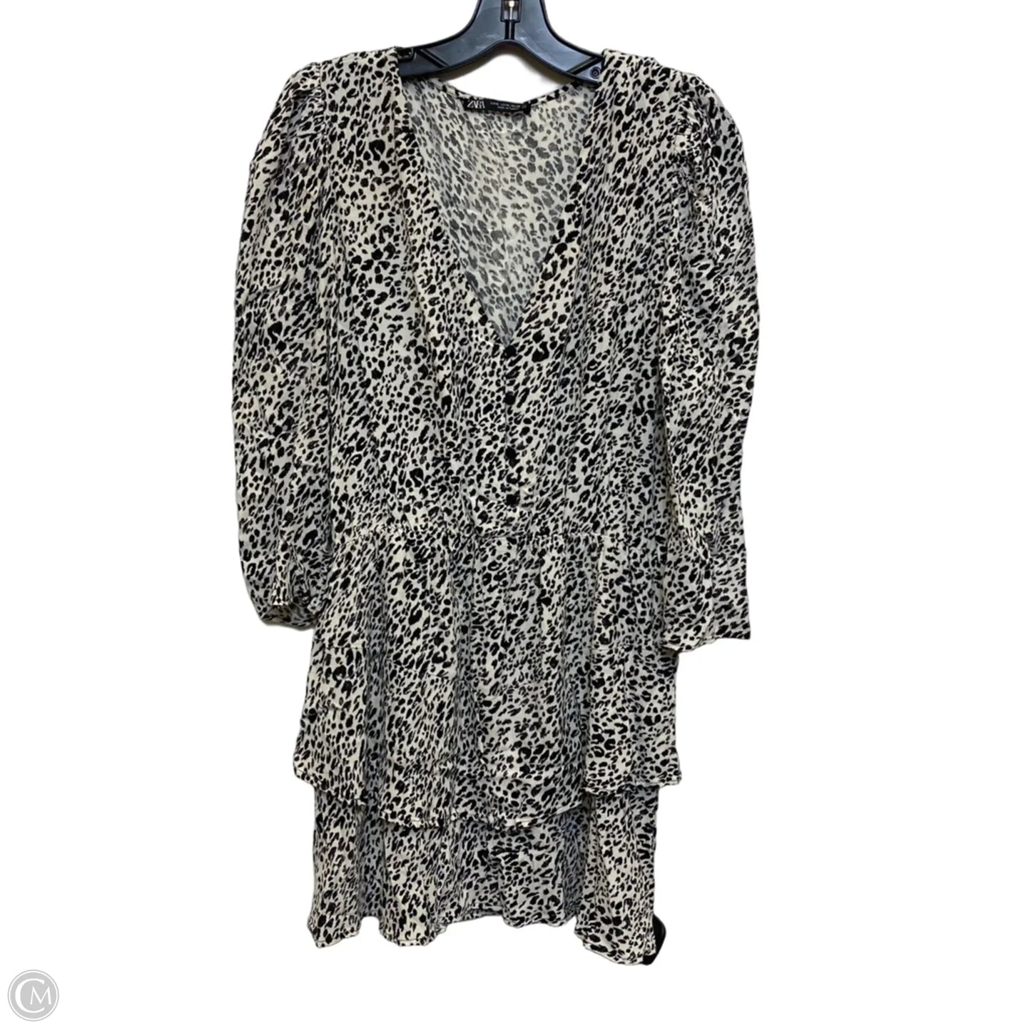 Dress Casual Short By Zara In Black & White, Size: Xl