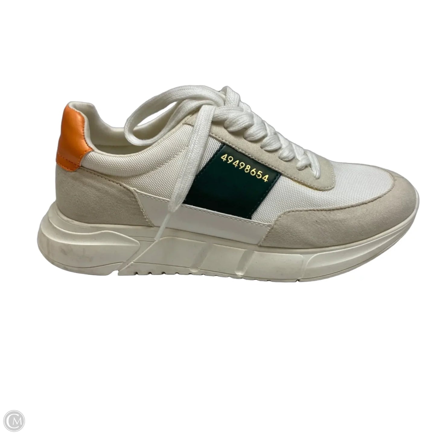 Shoes Sneakers By Steve Madden In Green & White, Size: 8
