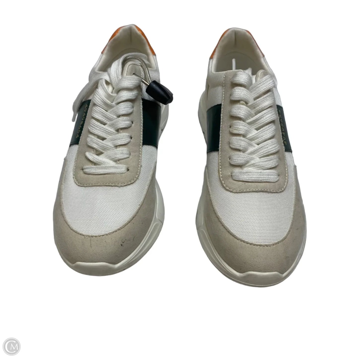 Shoes Sneakers By Steve Madden In Green & White, Size: 8