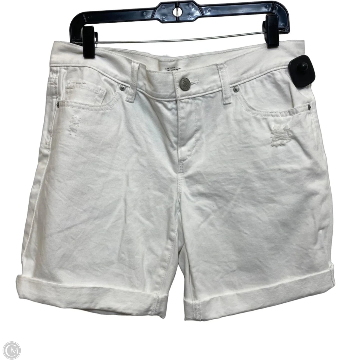 Shorts By Loft In White Denim, Size: 6