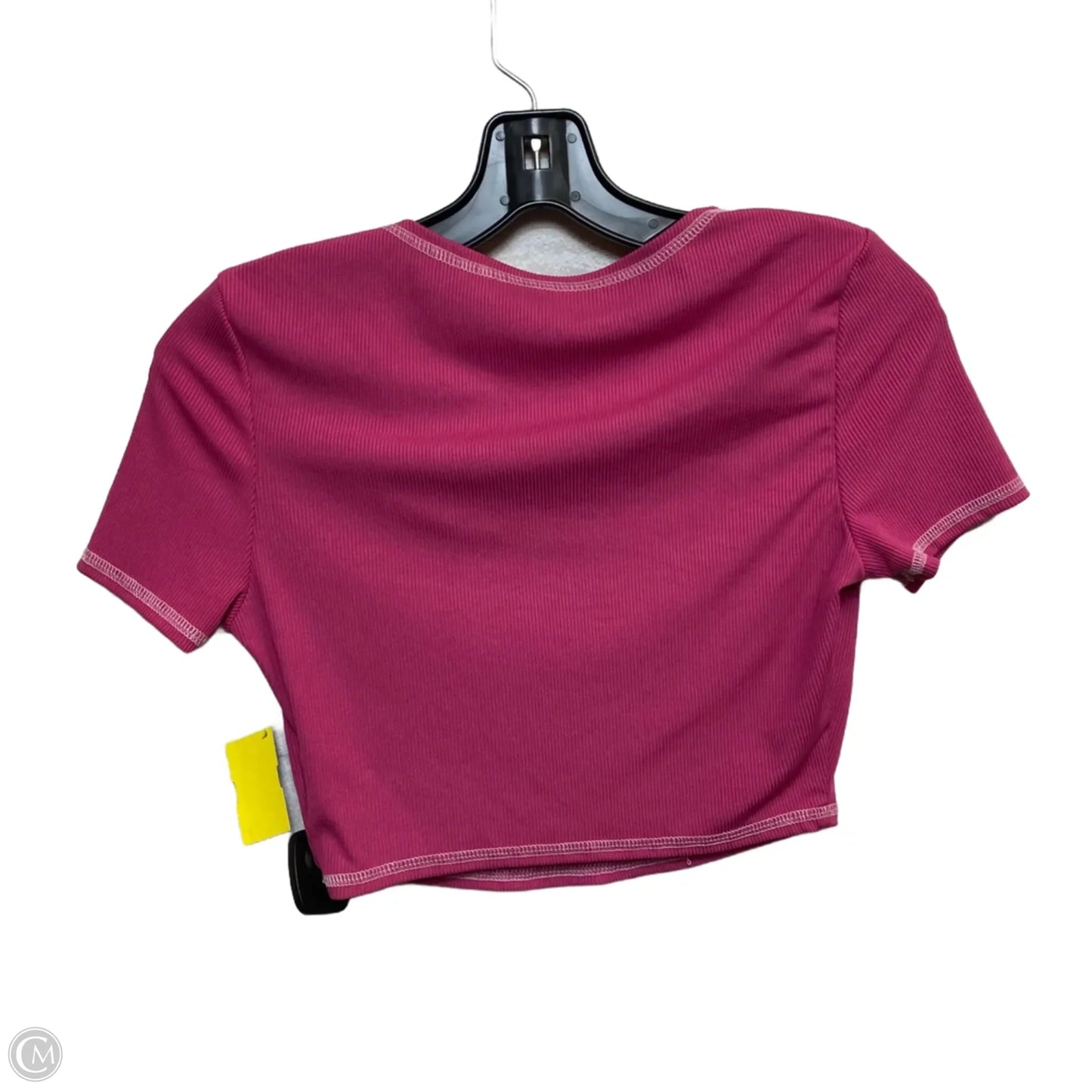 Top Short Sleeve By Shein In Pink, Size: M