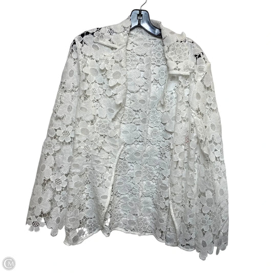 Top Long Sleeve By En Creme In White, Size: S