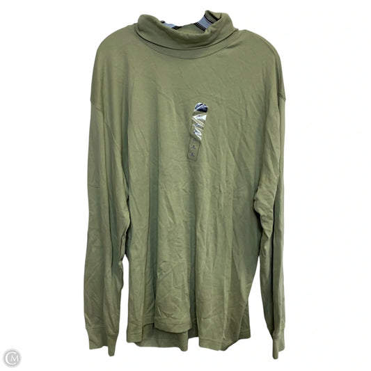 Top Long Sleeve By St Johns Bay In Green, Size: Xl