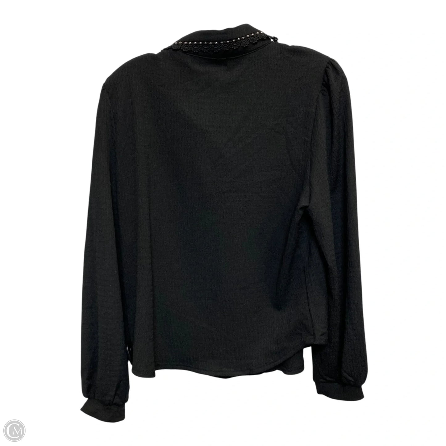 Top Long Sleeve By Alice Blue In Black, Size: L