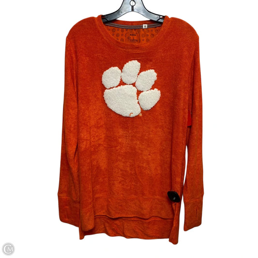 Sweatshirt Crewneck By Royce Apparel In Orange, Size: M