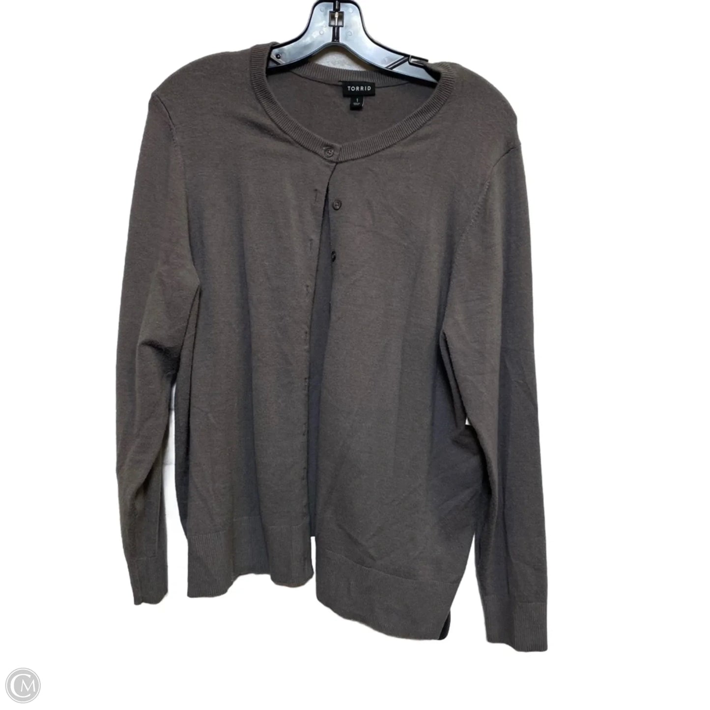 Cardigan By Torrid In Grey, Size: 1x