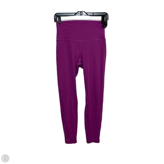 Athletic Leggings Designer By Lululemon In Pink, Size: S