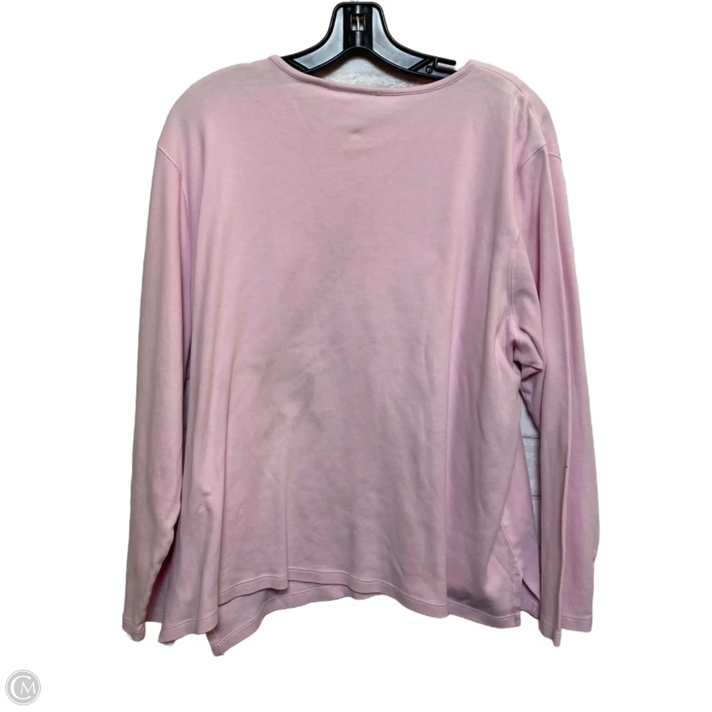 Top Long Sleeve By Liz Claiborne In Pink, Size: 2x