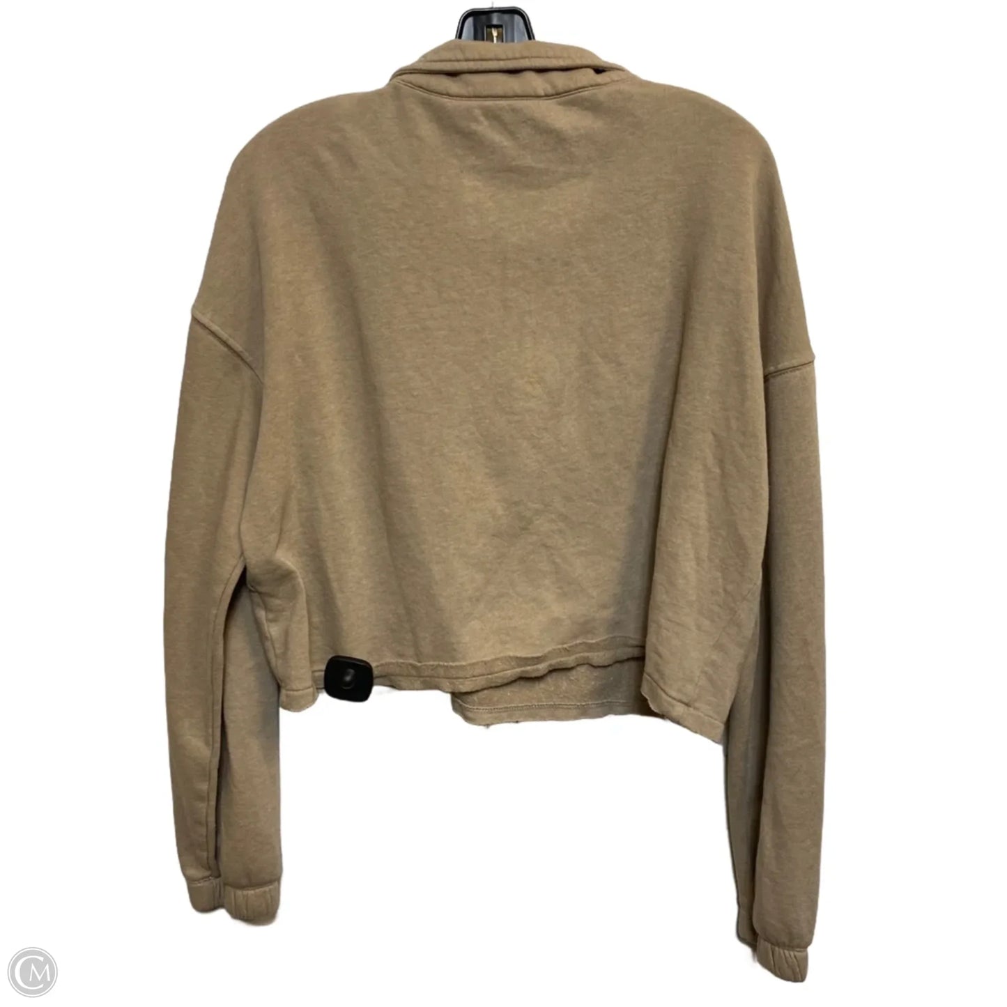 Sweatshirt Collar By So In Brown, Size: L