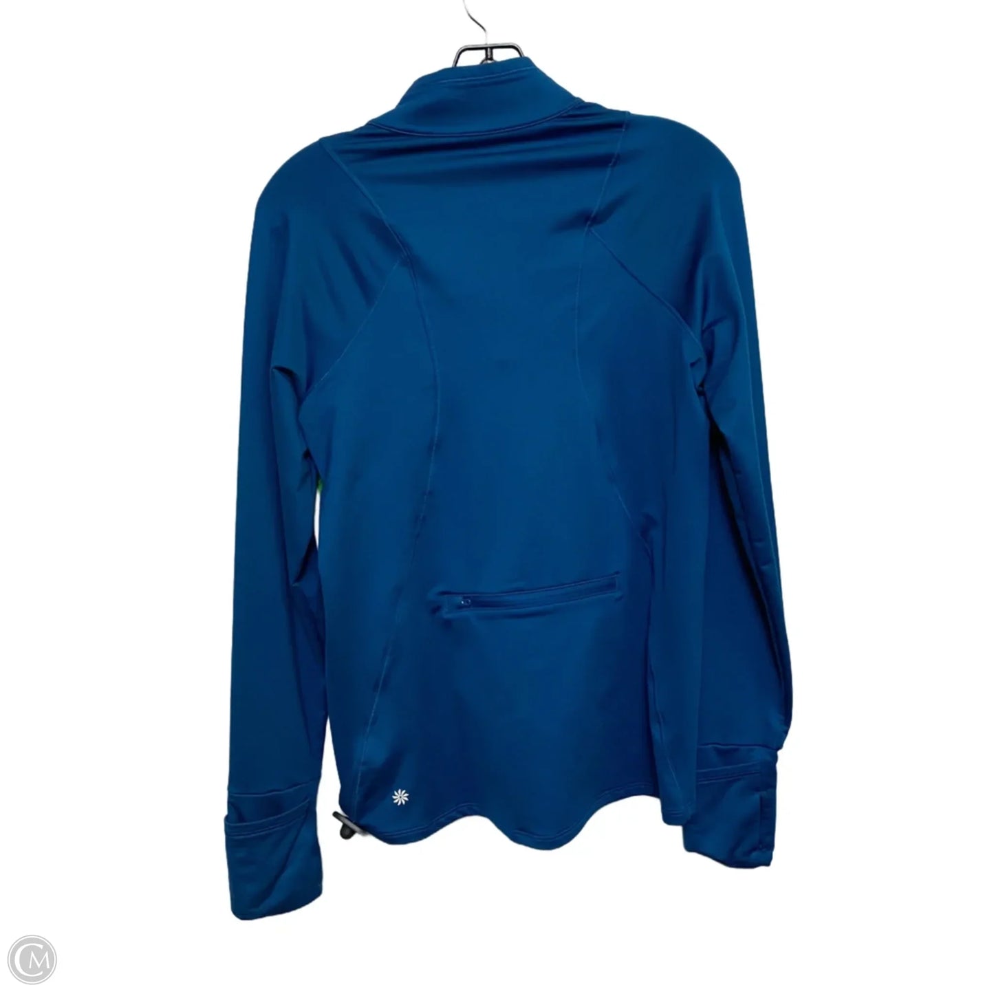 Athletic Top Long Sleeve Collar By Athleta In Blue, Size: Sp