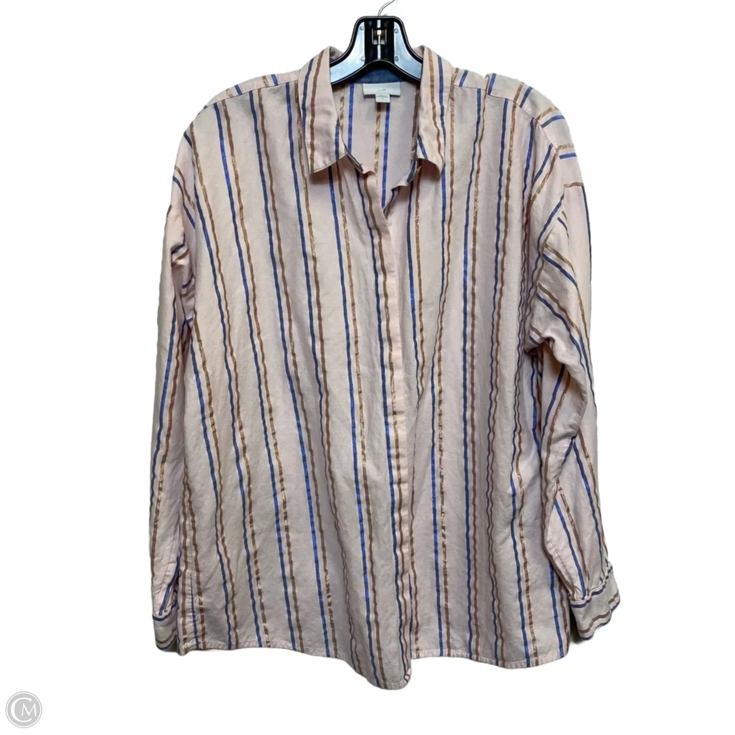 Top Long Sleeve By J. Jill In Pink, Size: L