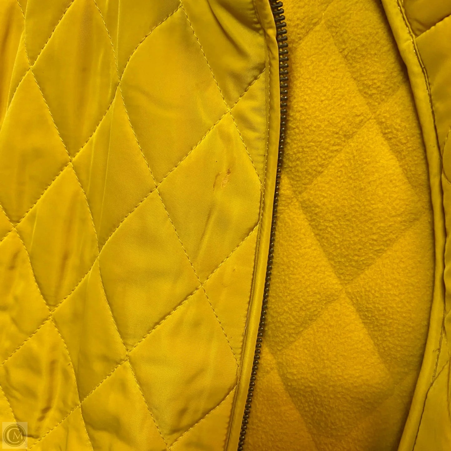 Vest Puffer & Quilted By Talbots In Yellow, Size: M