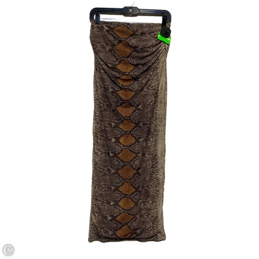 Skirt Maxi By Shein In Snakeskin Print, Size: M