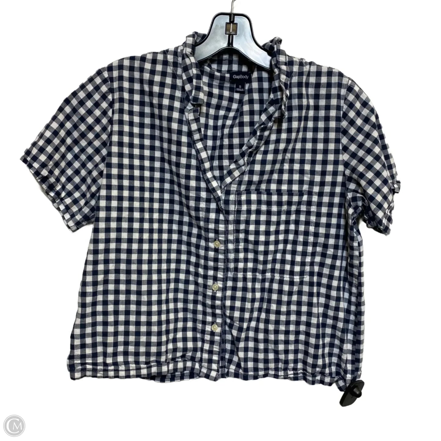 Top Short Sleeve By Gap In Blue, Size: S
