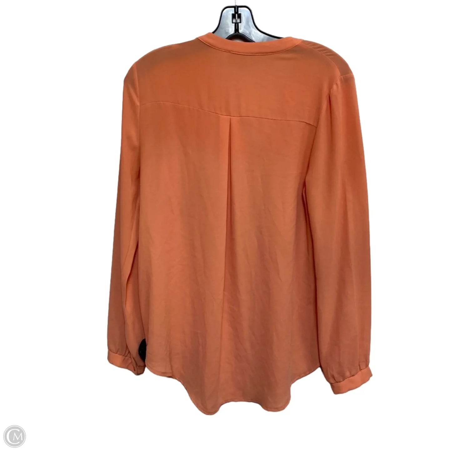 Top Long Sleeve By Harper In Orange, Size: M
