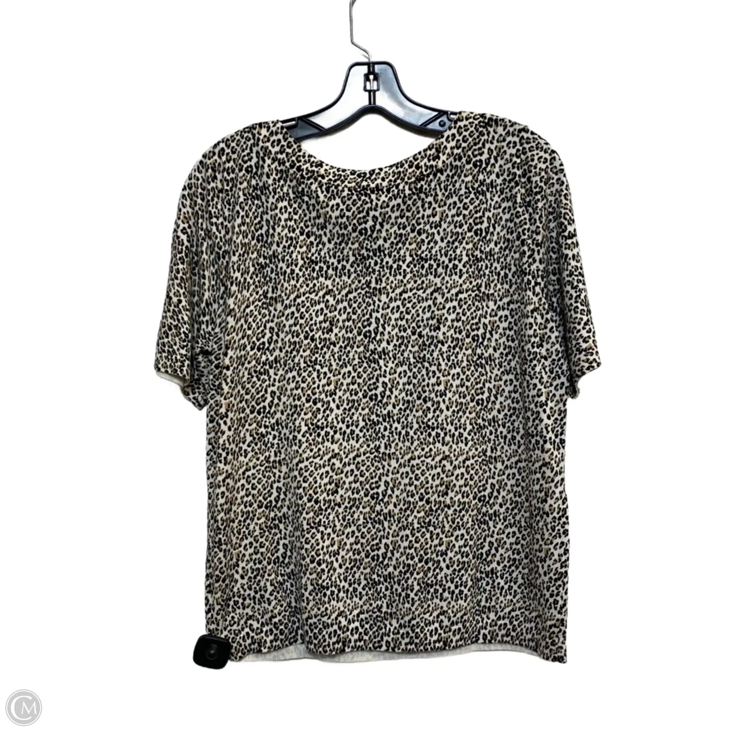Top Short Sleeve By Talbots In Animal Print, Size: Lp