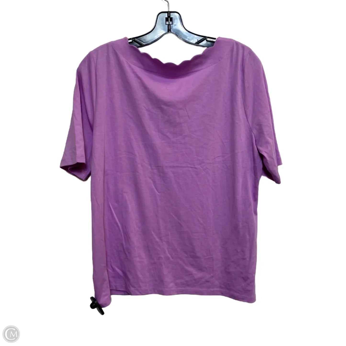 Top Short Sleeve By Talbots In Purple, Size: Lp