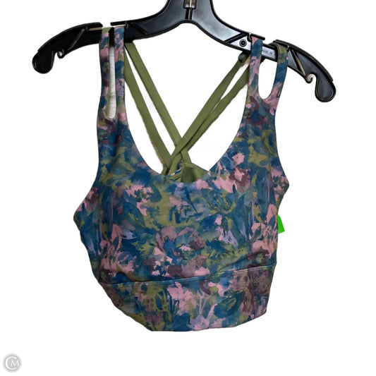Athletic Bra By Freely In Green & Grey, Size: L