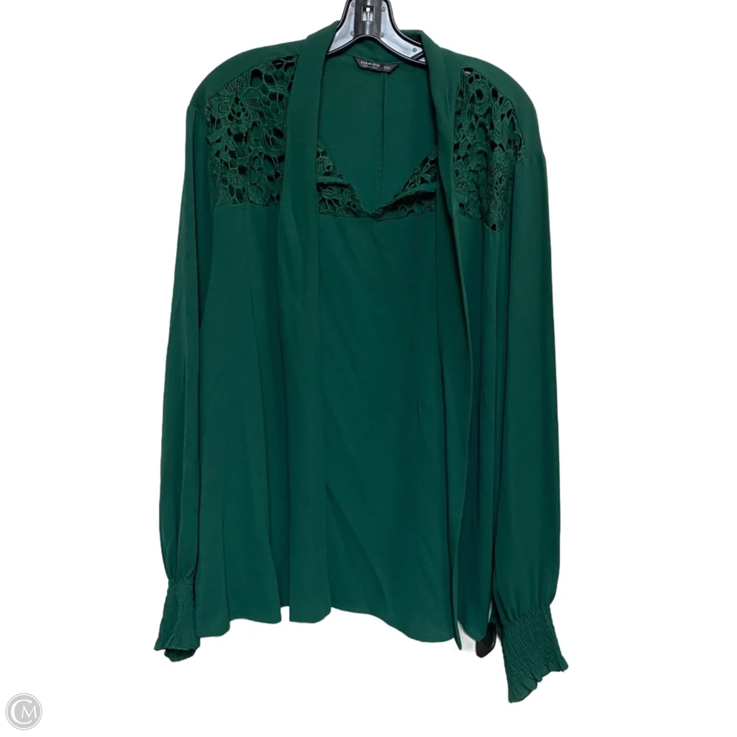 Top Long Sleeve By Shein In Green, Size: 5