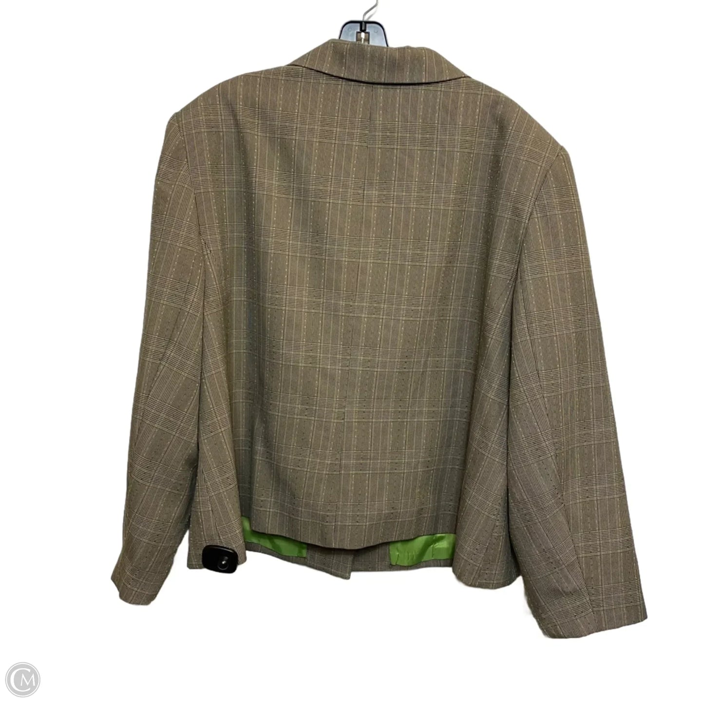 Blazer By Giorgio St Angelo In Brown & Green, Size: 3x