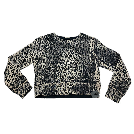 Animal Print Top Long Sleeve Designer Mother, Size S