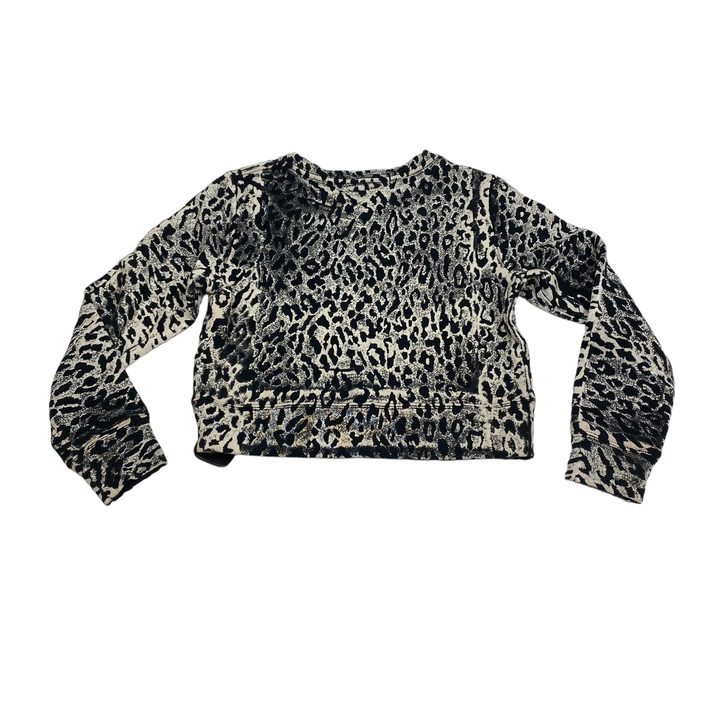 Animal Print Top Long Sleeve Designer Mother, Size S