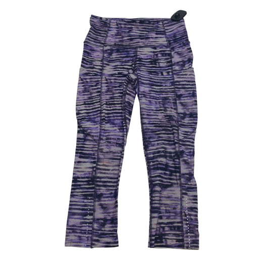 Athletic Capris By Lululemon In Purple, Size: 4