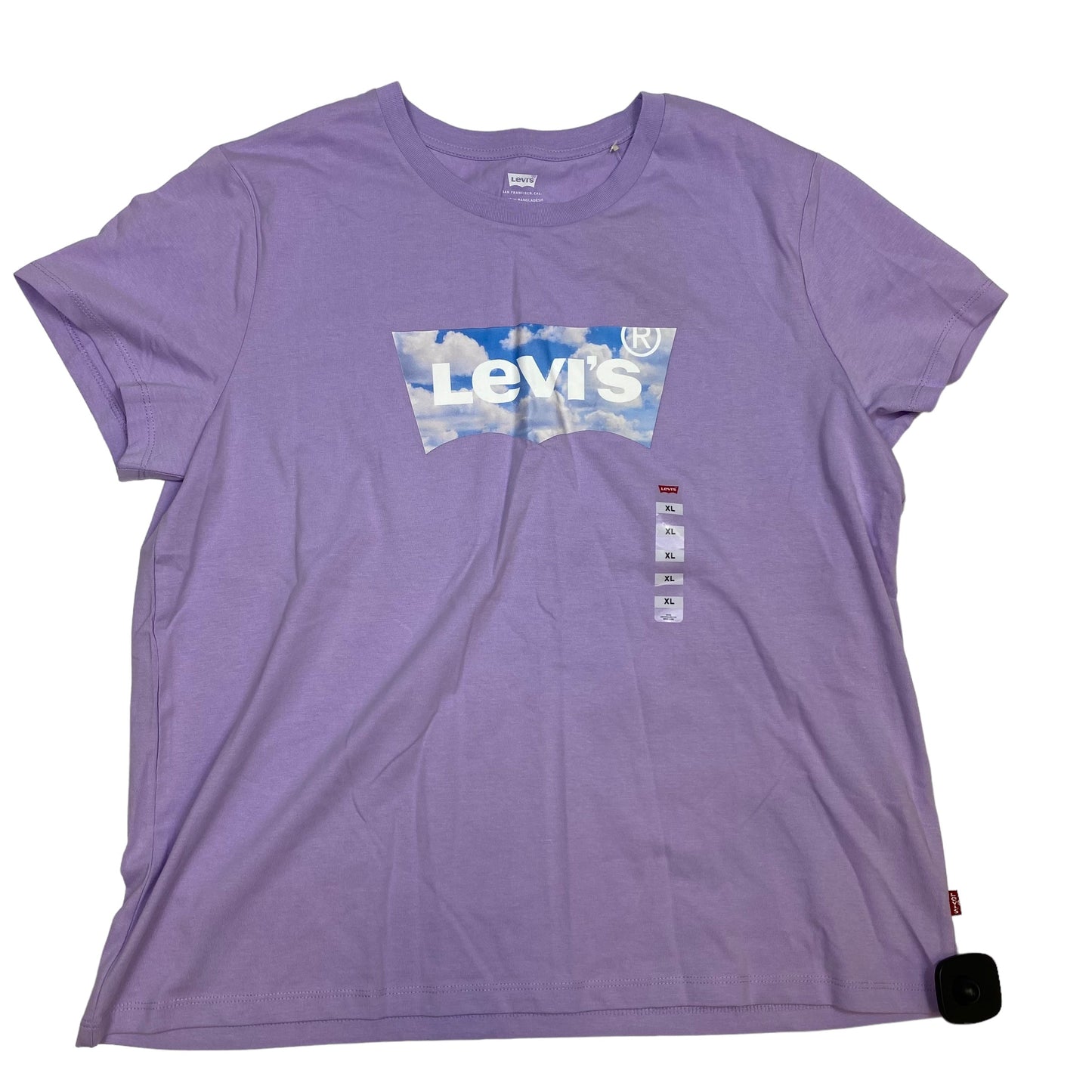 Top Short Sleeve By Levis In Purple, Size: Xl