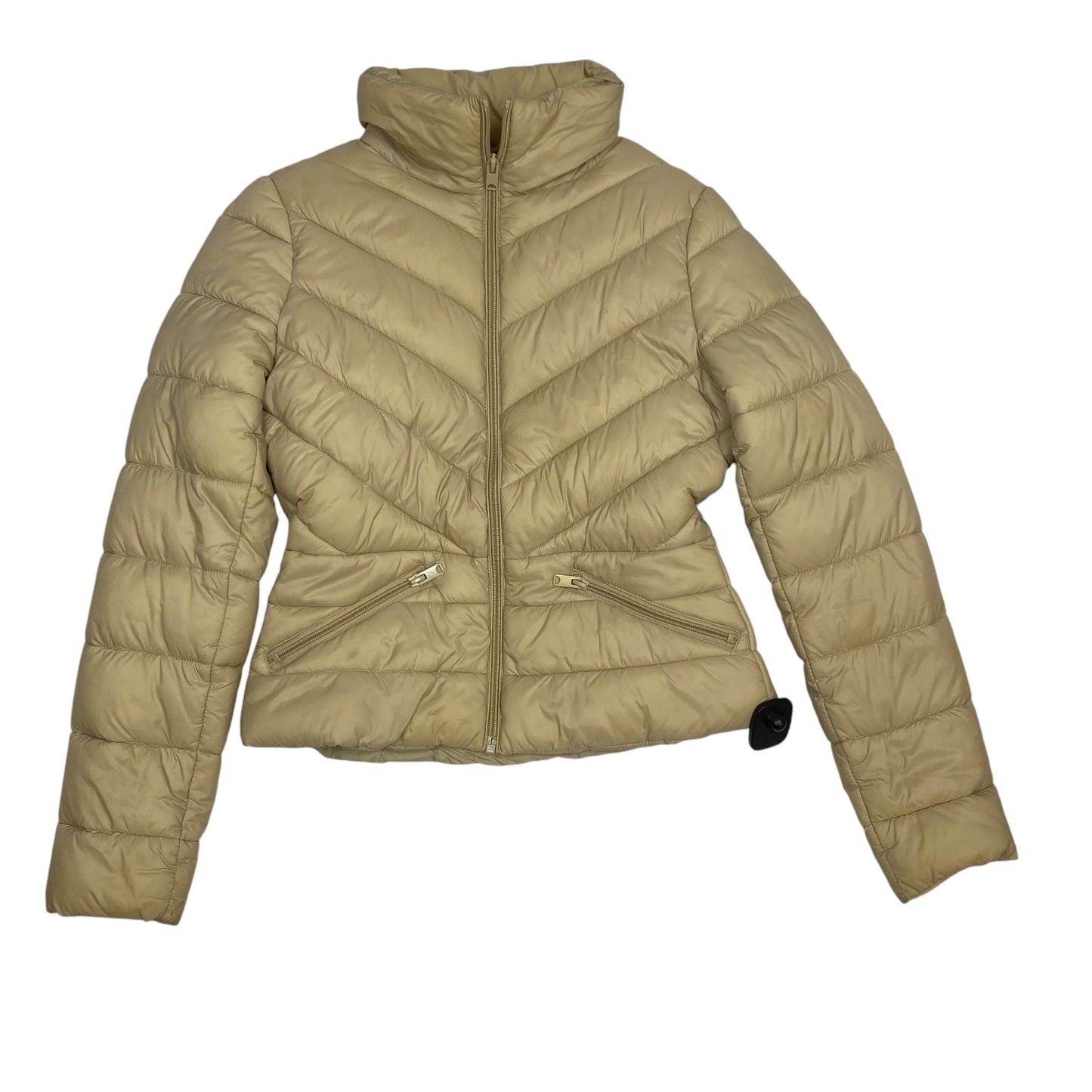 Jacket Puffer & Quilted By Love Tree In Tan, Size: S