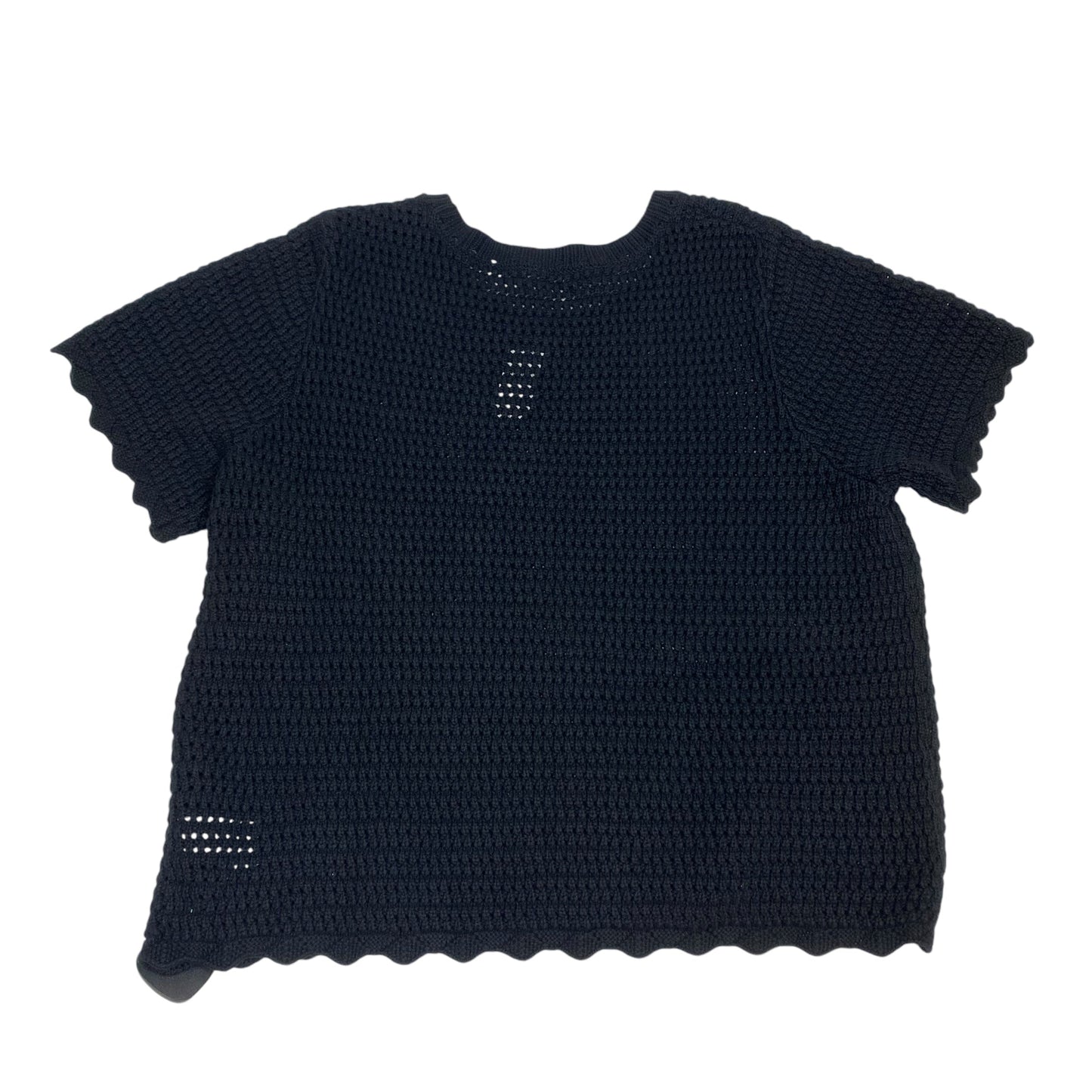 Sweater Short Sleeve By Gap In Black, Size: Xl