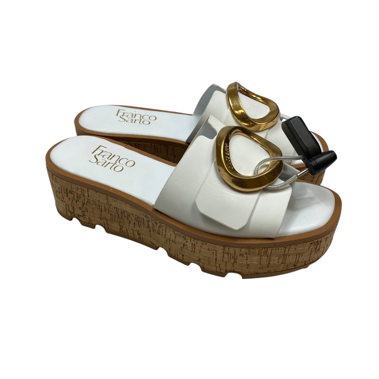 Sandals Heels Platform By Franco Sarto In White, Size: 5.5