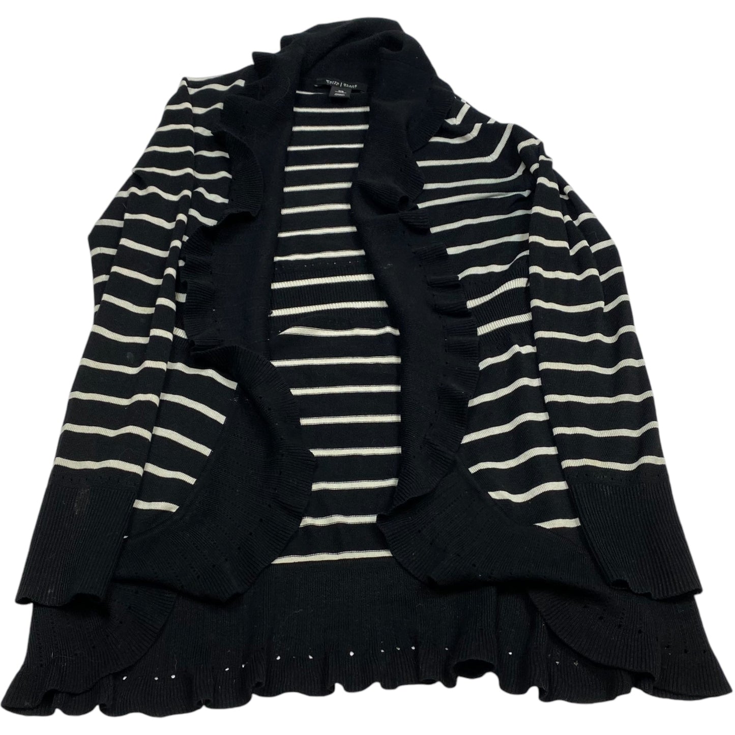 Cardigan By White House Black Market In Black & White, Size: Xs