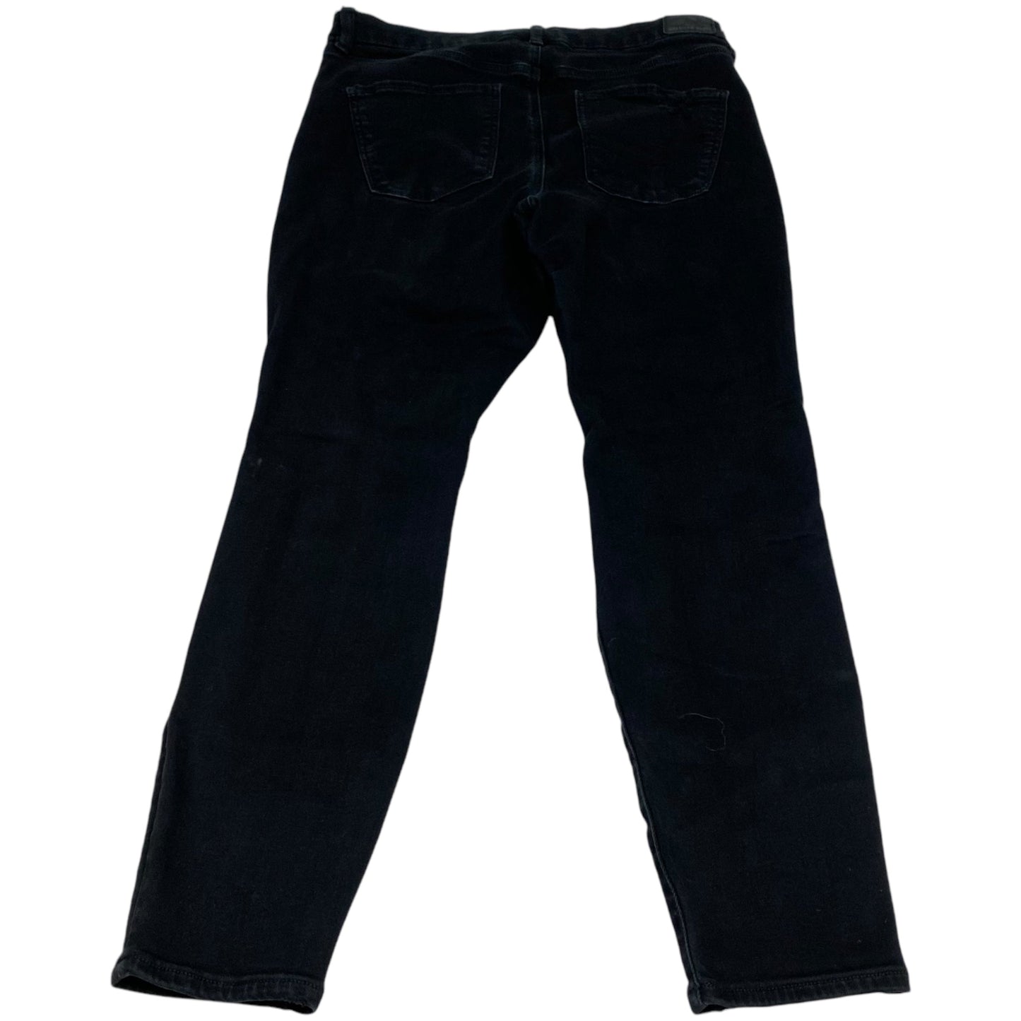 Jeans Skinny By American Eagle In Black Denim, Size: 12