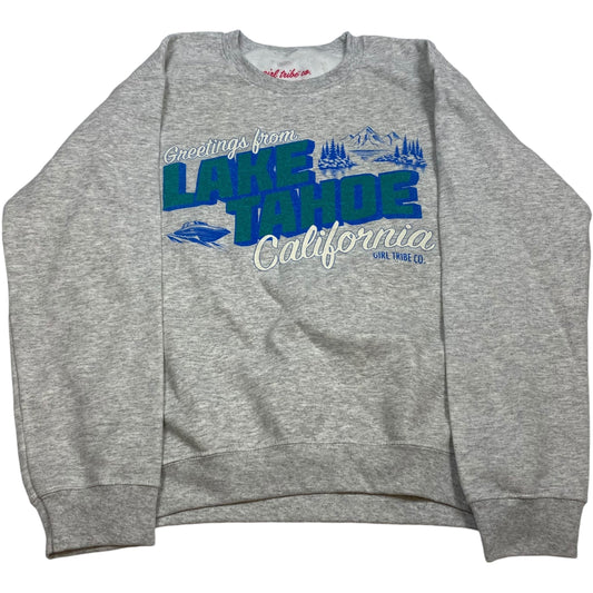 Sweatshirt Crewneck By Girl Tribe Co In Grey, Size: S