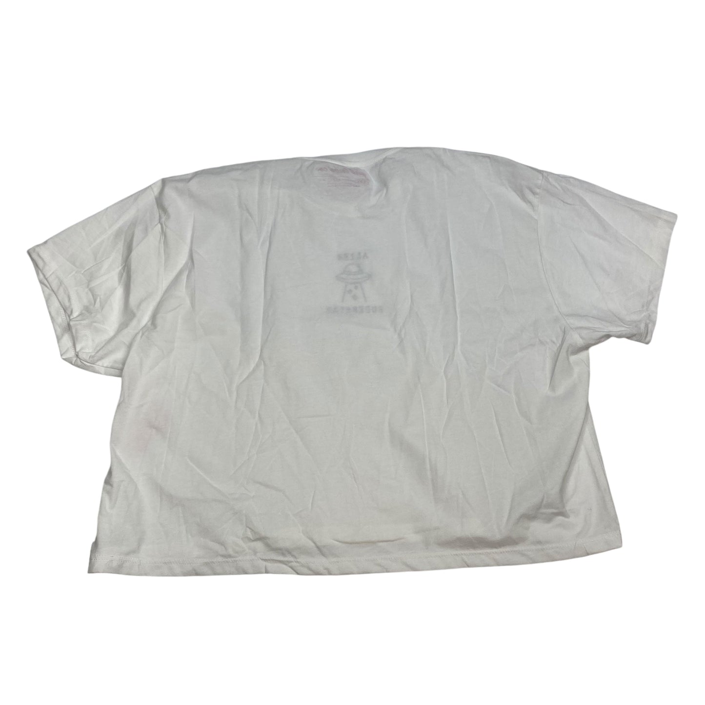 Top Short Sleeve By Girl Tribe Co In White, Size: 2x