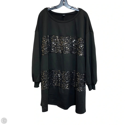 Top Long Sleeve By Shein In Black, Size: 3x
