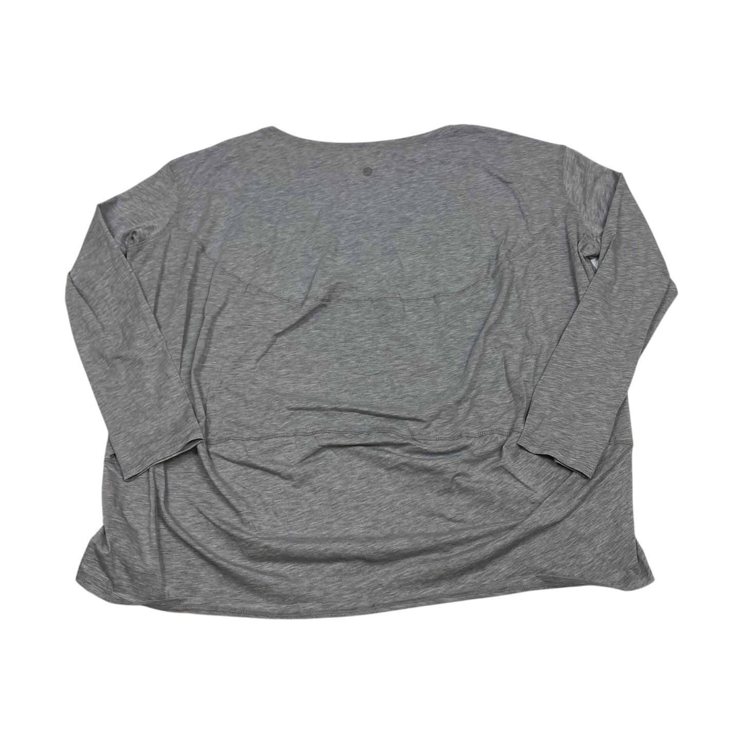 Athletic Top Long Sleeve Crewneck By Crzyoga In Grey, Size: S