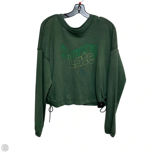 Sweatshirt Crewneck By Aerie In Green, Size: Xs
