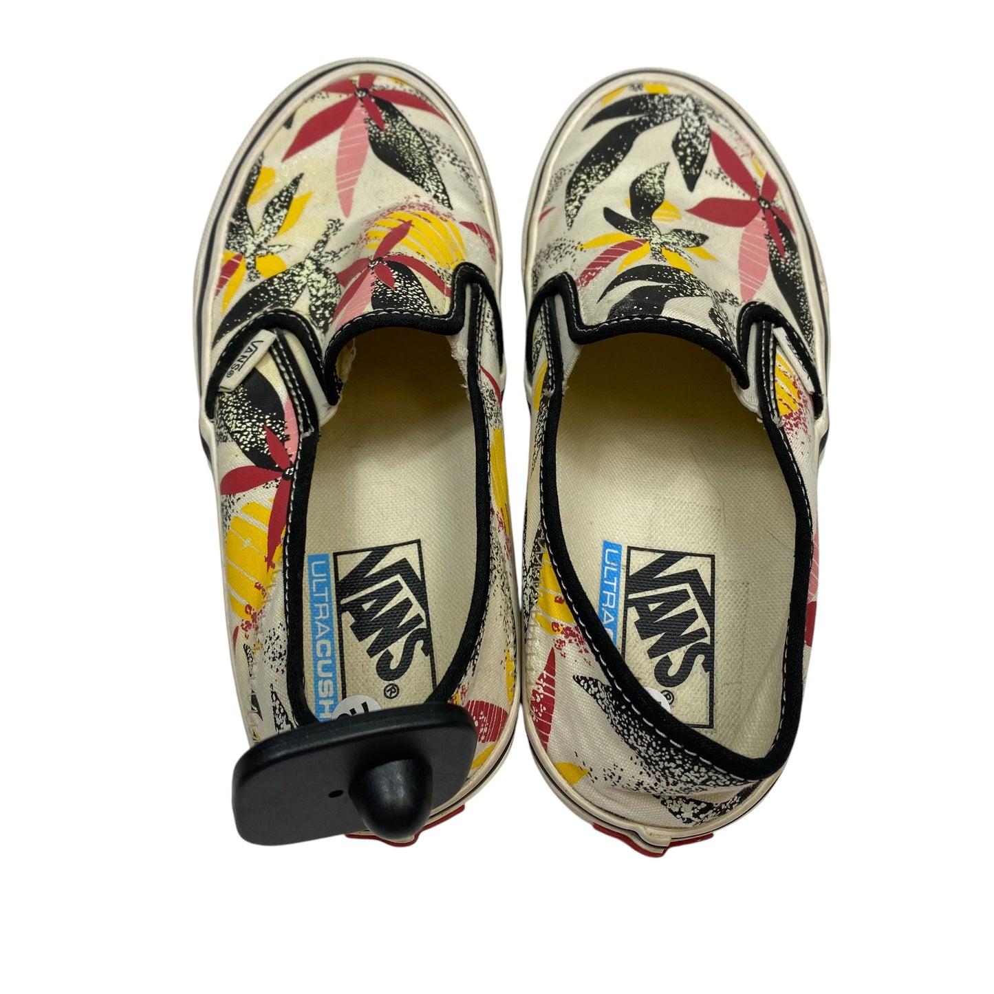 Shoes Flats By Vans In Cream, Size: 7.5