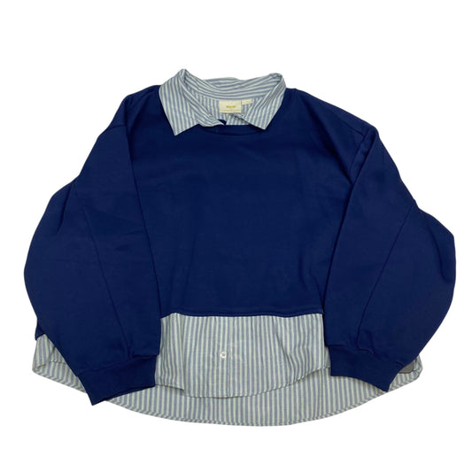 Top Long Sleeve By Maeve In Blue, Size: 3x