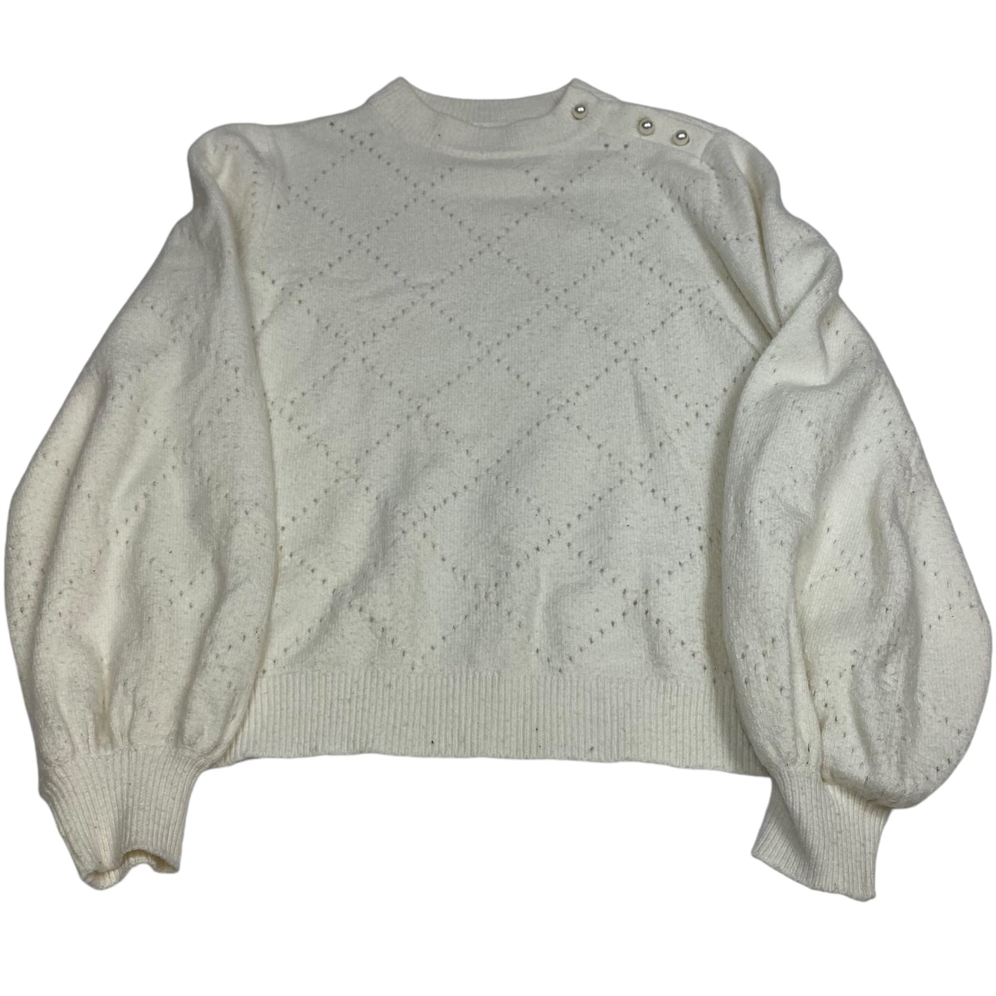 Sweater By Who What Wear In Cream, Size: S